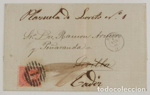 Sellos: Edifil 64 Carta reexpedida. - Foto 1