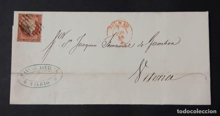 Sellos: 1856, Bilbao Vitoria, M&aacute;ximo de Aguirre - Foto 1