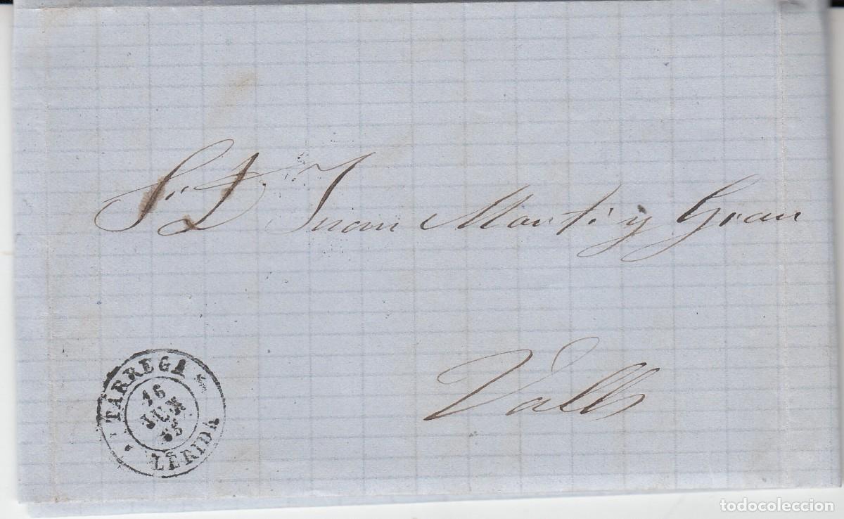Sellos: CARTA COMPLETA DE MIGUEL ROCA EN T&Aacute;RREGA - 1865 - Foto 1