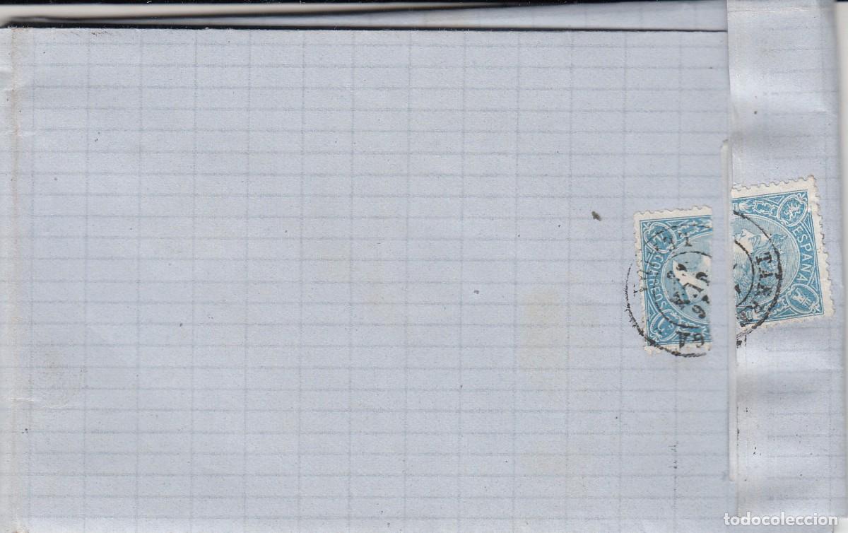 Sellos: CARTA COMPLETA DE MIGUEL ROCA EN T&Aacute;RREGA - 1865 - Foto 2