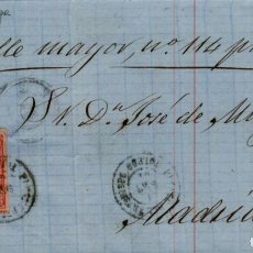 Sellos: FA4102. 1864, CARTA DE PUENTE DEL ARZOBISPO A MADRID
