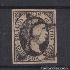 Sellos: 1851 ISABEL II EDIFIL 6(º)