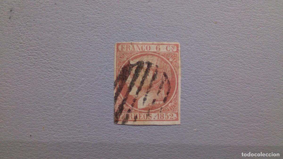 Sellos: ESPA&Ntilde;A - 1852 - ISABEL II - EDIFIL 12. - Foto 1