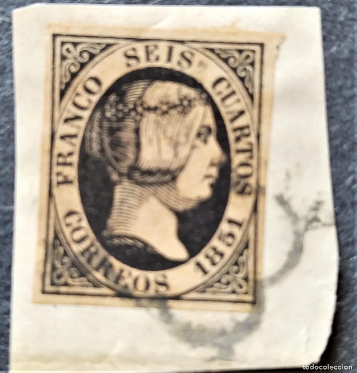 Sellos: ISABEL II EDIFIL 6 - Foto 1