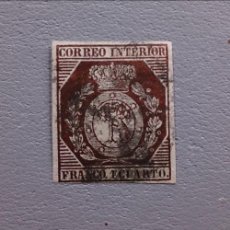 Sellos: ESPAÑA - 1853 - ISABEL II - EDIFIL 22 - AUTENTICO - MUY BONITO - VALOR CATALOGO 745€