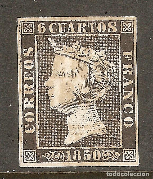 Sellos: ISABEL II 1850 EDIFIL 1 NUEVO - Foto 1