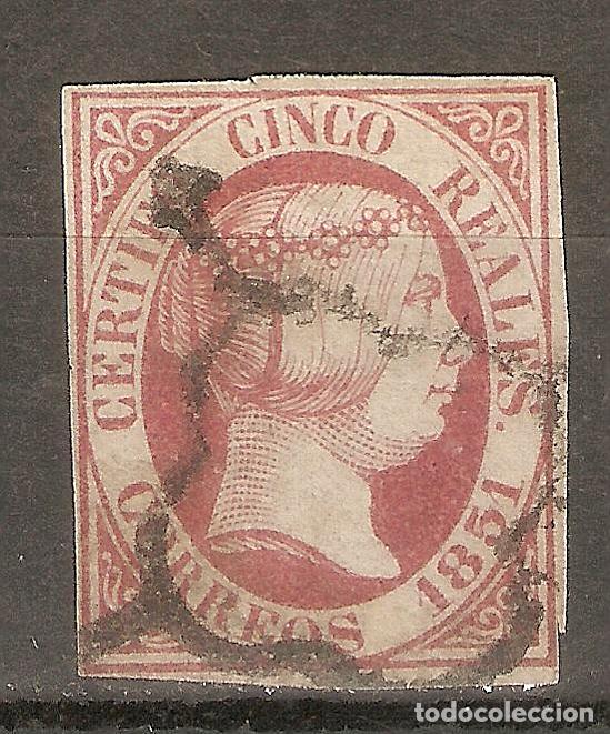 Sellos: ISABEL II 1851 EDIFIL 9 USADO - Foto 1