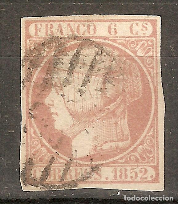 Sellos: ISABEL II 1852 EDIFIL 12 USADO - Foto 1
