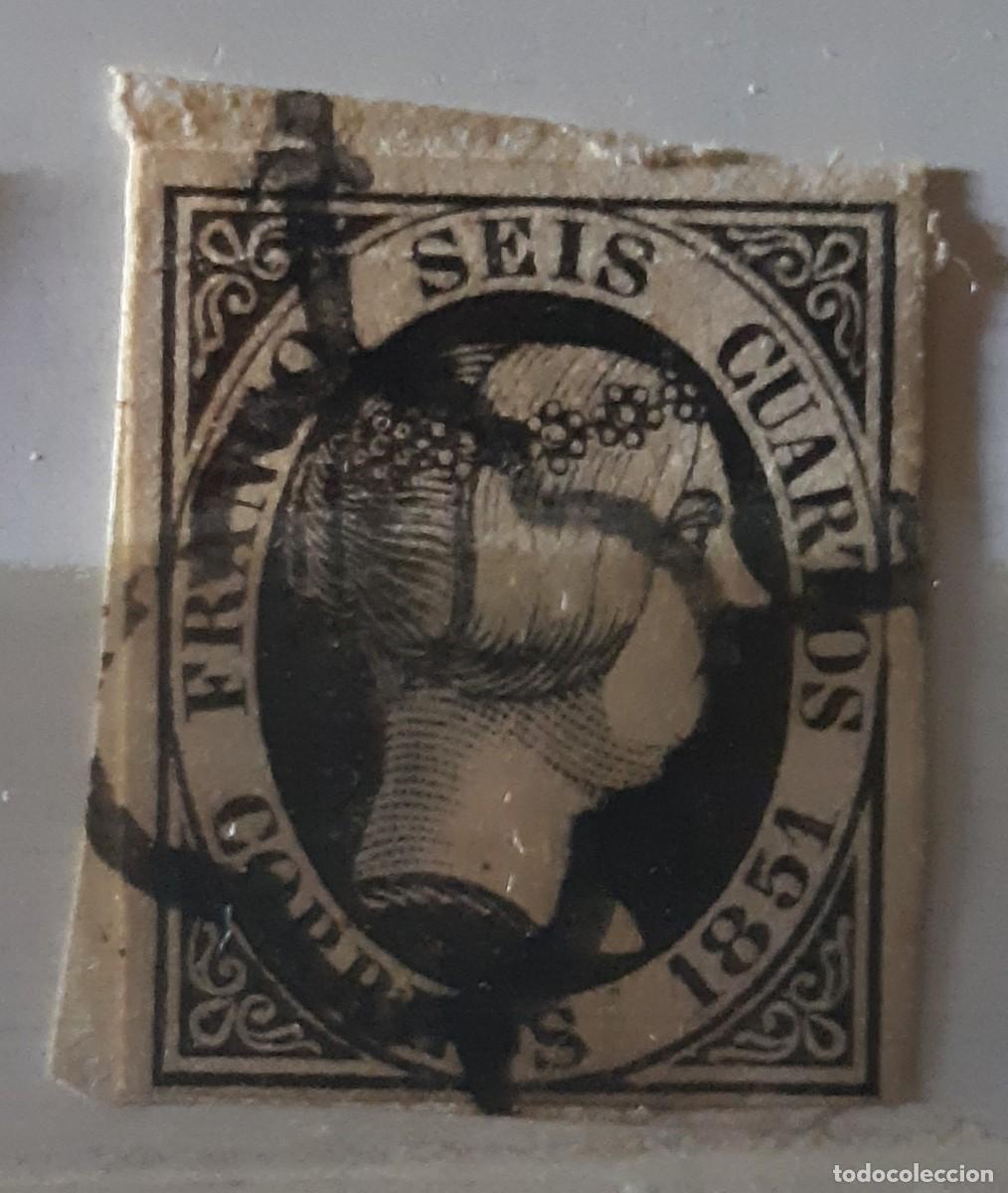 Sellos: ESPA&Ntilde;A, 1851. - Foto 1