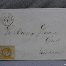 Sellos: CARTA DE 1861 CON SELLO DE 4 CUARTOS DE 1861 EDIFIL Nº 52