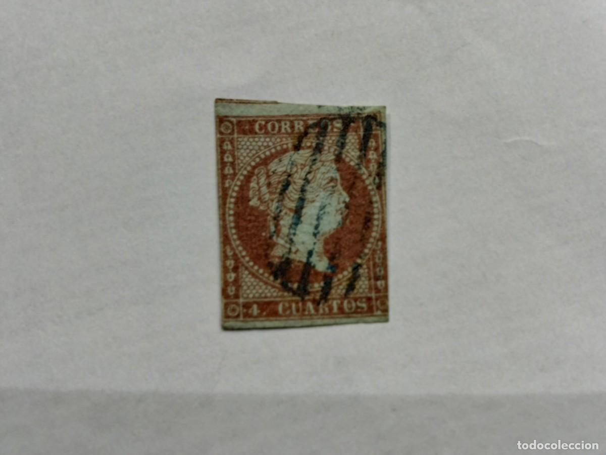 Sellos: ESPA&Ntilde;A - 1855 - ISABEL II - EDIFIL 40 - Foto 1