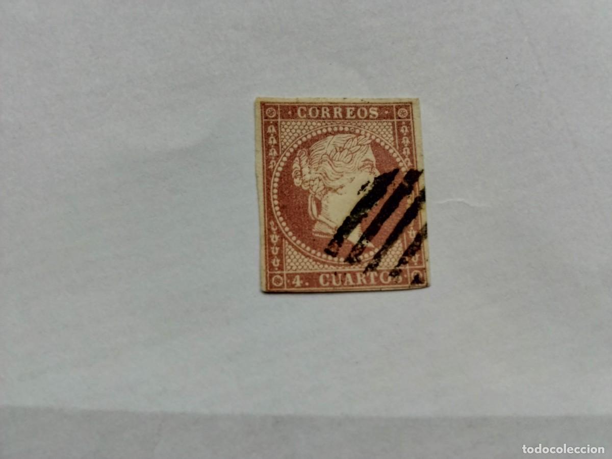 Sellos: ESPA&Ntilde;A - 1855 - ISABEL II - EDIFIL 48 - Foto 1