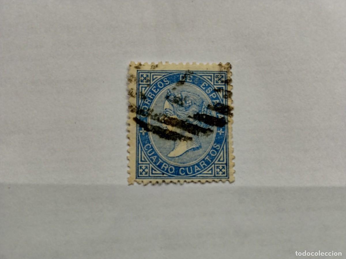 Sellos: ESPA&Ntilde;A - 1867 - ISABEL II - EDIFIL 88. - Foto 1