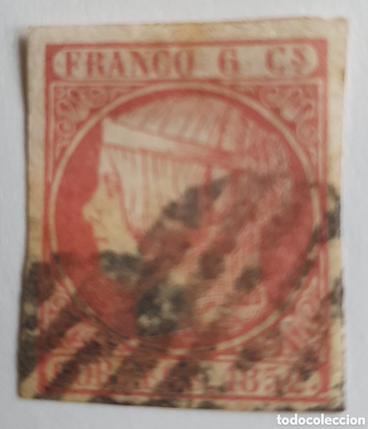 Sellos: ESPA&Ntilde;A 1852 EDIFIL 12 - Foto 1
