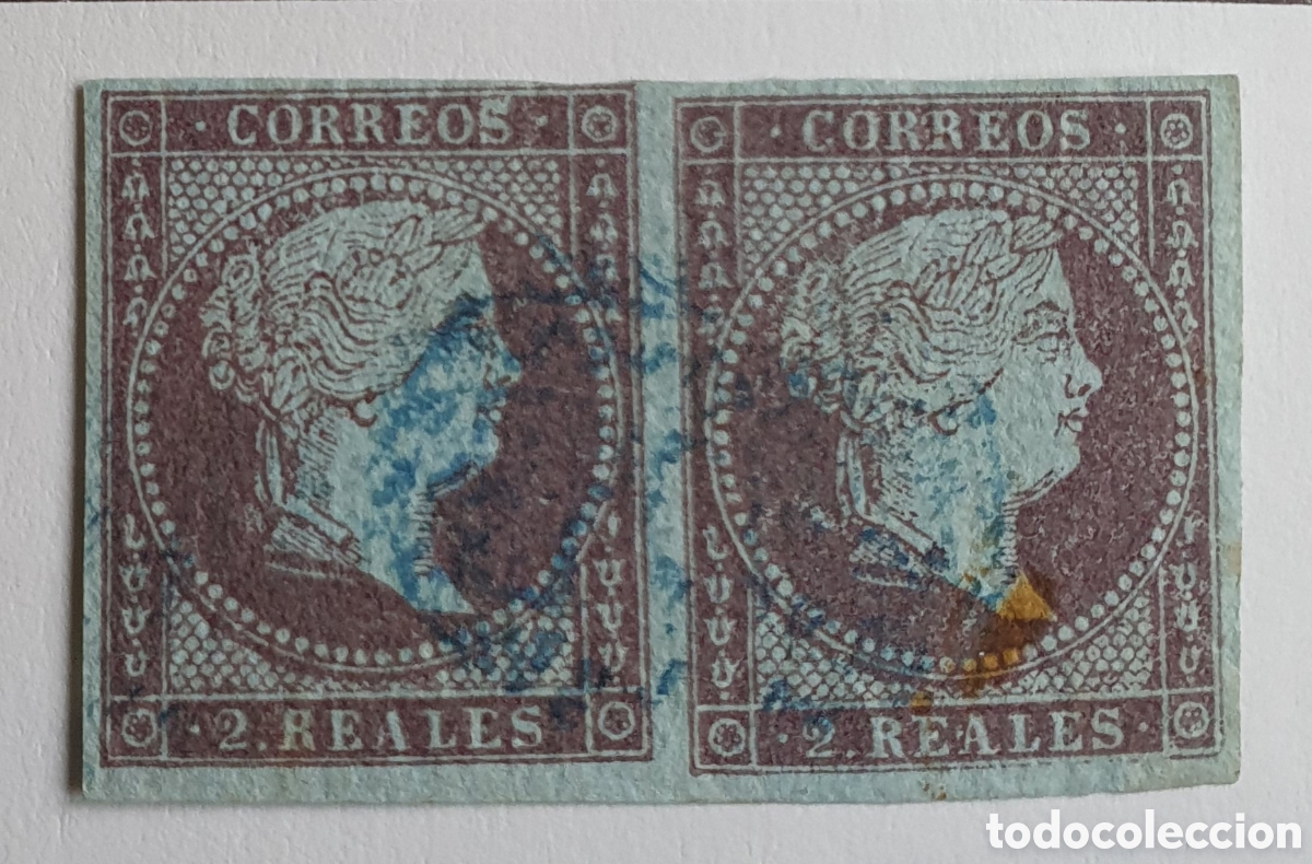 Sellos: ESPA&Ntilde;A 1855 EDIFIL 40 Y 42 - Foto 4