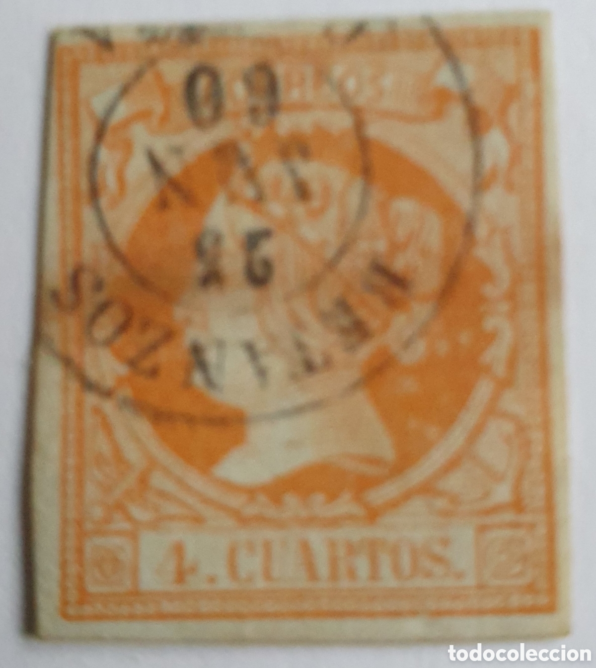 Sellos: ESPA&Ntilde;A 1860-1861 EDIFIL 52 Y 55 - Foto 2