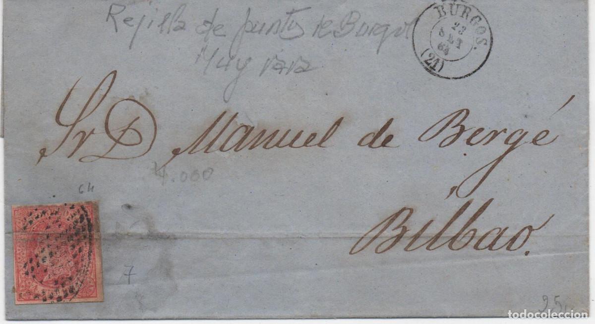 Sellos: Envuelta de 1864 con Edifil 64, dirigida a Bilbao - Foto 1