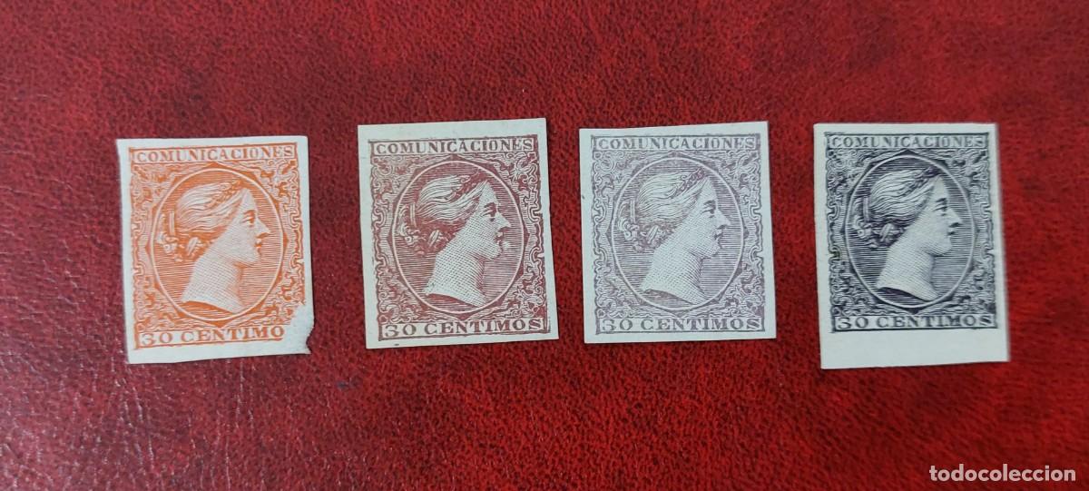 Sellos: Pruebas no adoptadas de Isabel II - Foto 1