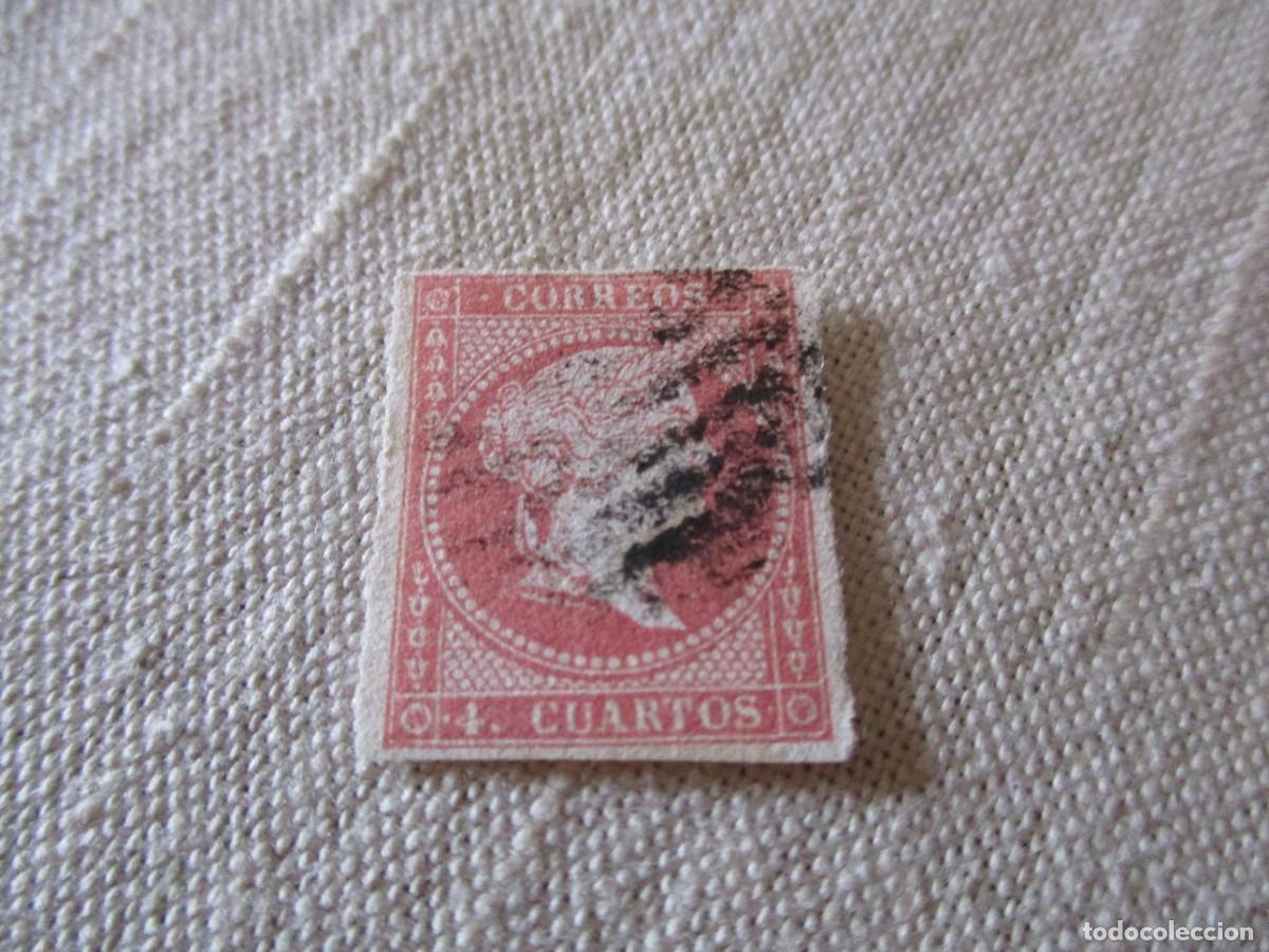 Sellos: ESPA&Ntilde;A - 44 ISABEL II 1856 RARO - Foto 1