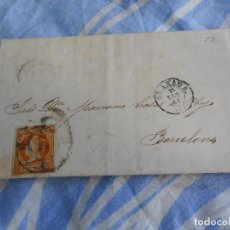 Sellos: ANTIGUA CARTA MARIANO CASAS DE BARCELONA- RAMIREZ Y MARTINEZ. GRANADA. ISABEL II 1861