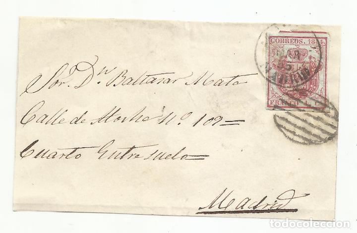 Sellos: frontal circulada 1855 a madrid - Foto 1