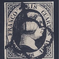 Sellos: EDIFIL 6 ISABEL II. AÑO 1851. FALSO FILATÉLICO.
