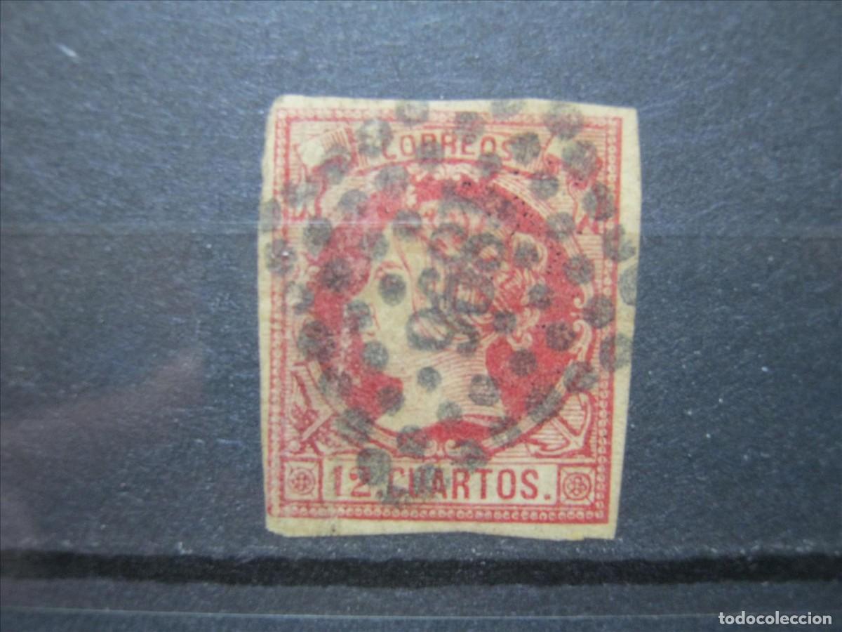 Sellos: ISABEL II EDIFIL 53 MATASELLOS FRANC&Eacute;S BIEN. - Foto 1