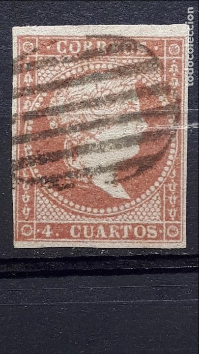 Sellos: ESPA&Ntilde;A, A&Ntilde;O 1855 &deg;. EDIFIL 48 - Foto 1