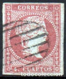 Sellos: Edifil 48 Parrilla negra. - Foto 1