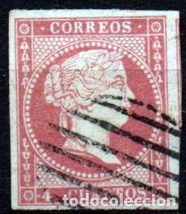 Sellos: Edifil 48 Parrilla negra. - Foto 1