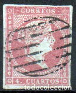 Sellos: Edifil 48 Parrilla negra. - Foto 1