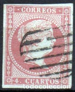 Sellos: Edifil 48 Parrilla negra. - Foto 1