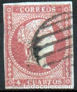 Sellos: Edifil 48 Parrilla negra. - Foto 1