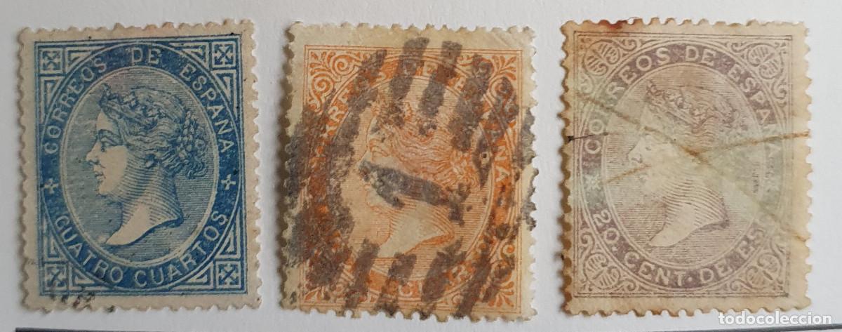 Sellos: ESPA&Ntilde;A 1870 EDIFIL 88, 89A Y 92 - Foto 1