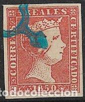 Sellos: 1850 Isabel II, EDIFIL n&ordm; 3F (o) - Foto 1