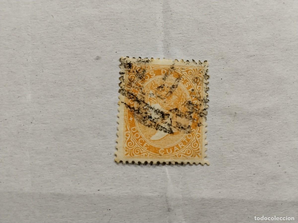Sellos: ESPA&Ntilde;A - 1867 - ISABEL II - EDIFIL 89A. - Foto 1