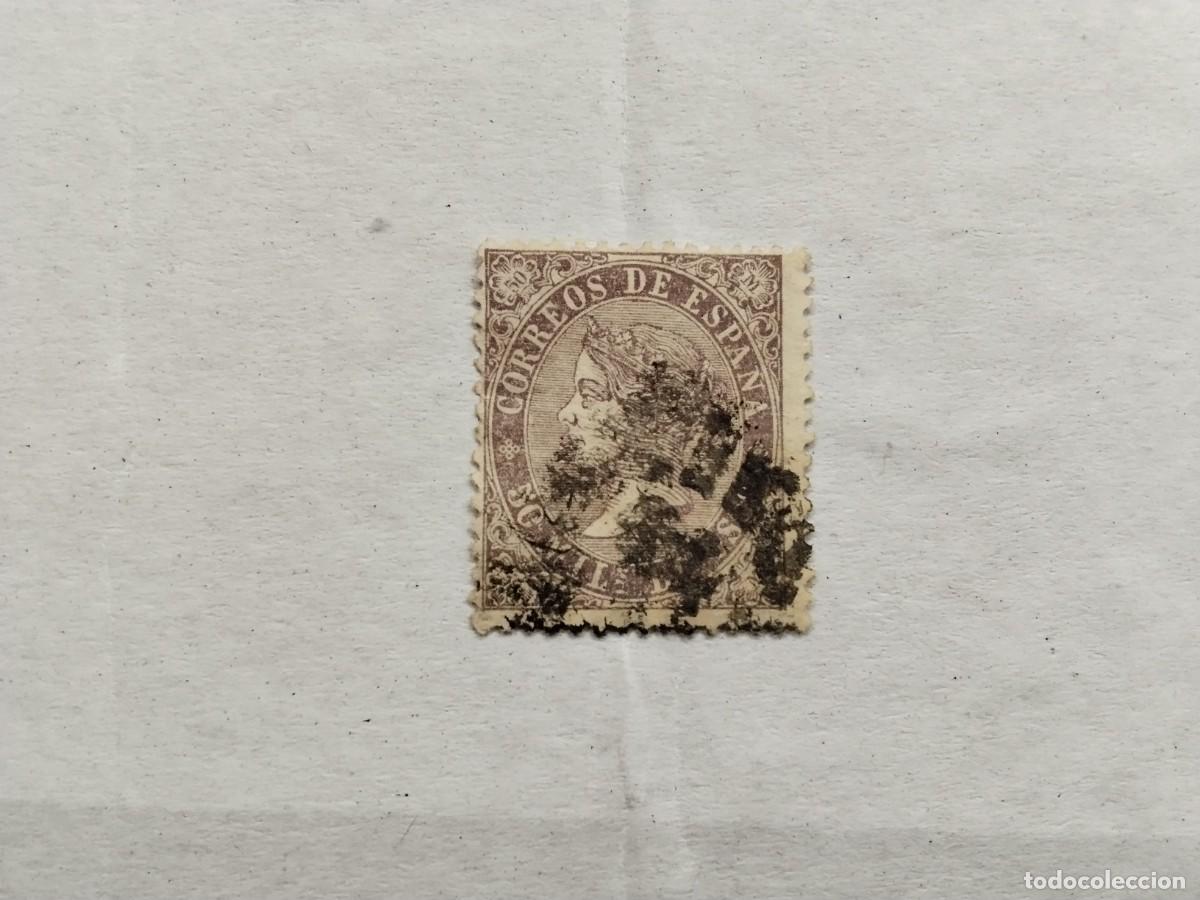 Sellos: ESPA&Ntilde;A - 1868 - ISABEL II - EDIFIL 98 - Foto 1