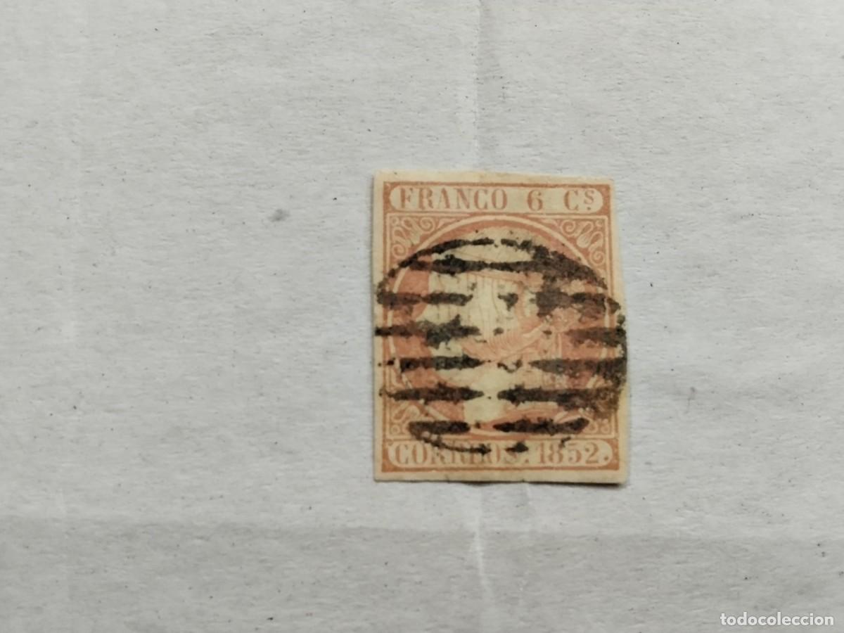 Sellos: ESPA&Ntilde;A - 1852 - ISABEL II - EDIFIL 12 . - Foto 1