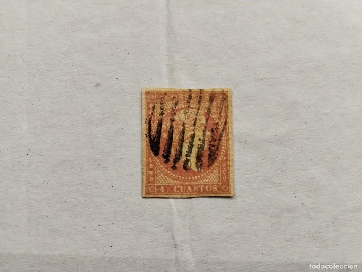 Sellos: ESPA&Ntilde;A - 1855 - ISABEL II - EDIFIL 44 - Foto 1