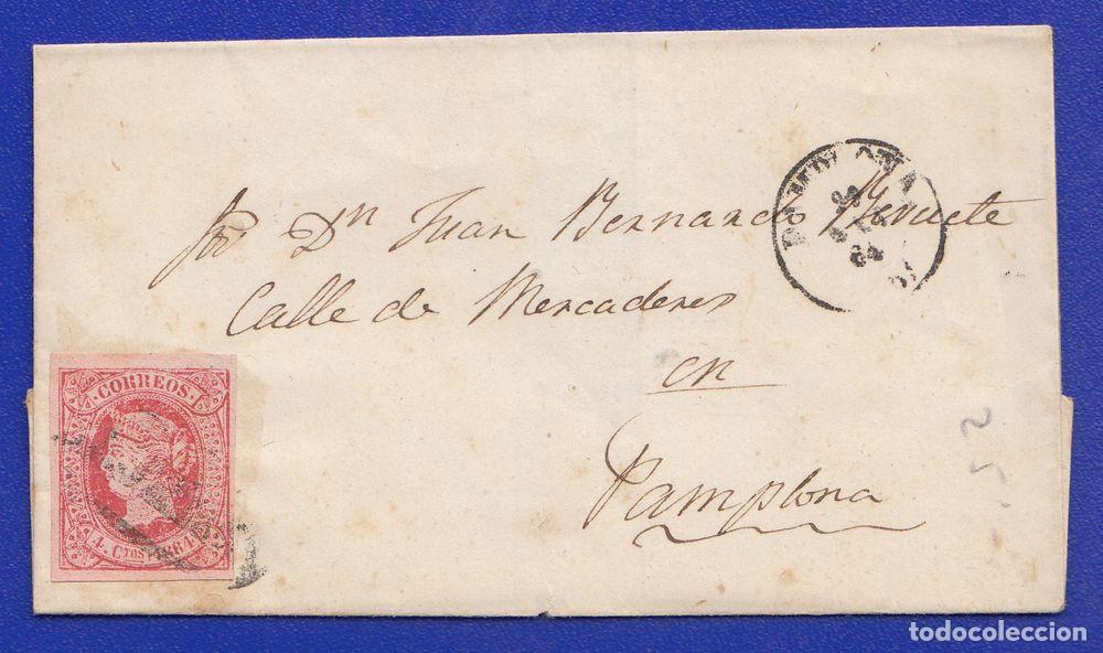 Sellos: EDIFIL 64-CARTA-PAMPLONA - Foto 1
