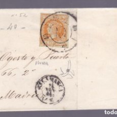 Sellos: CARTA DE SALAMANCA -MADRID 1860, LEE FALTA UN TROCITO.