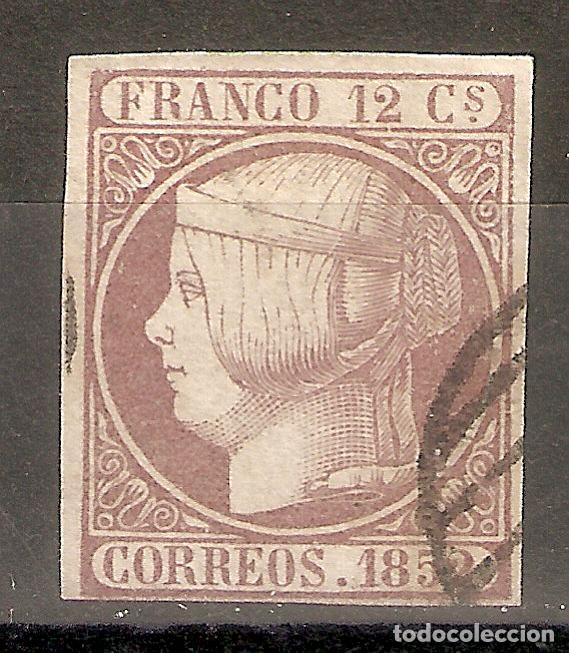 Sellos: 1852 ISABEL II EDIFIL 13&ordm; USADO - Foto 1