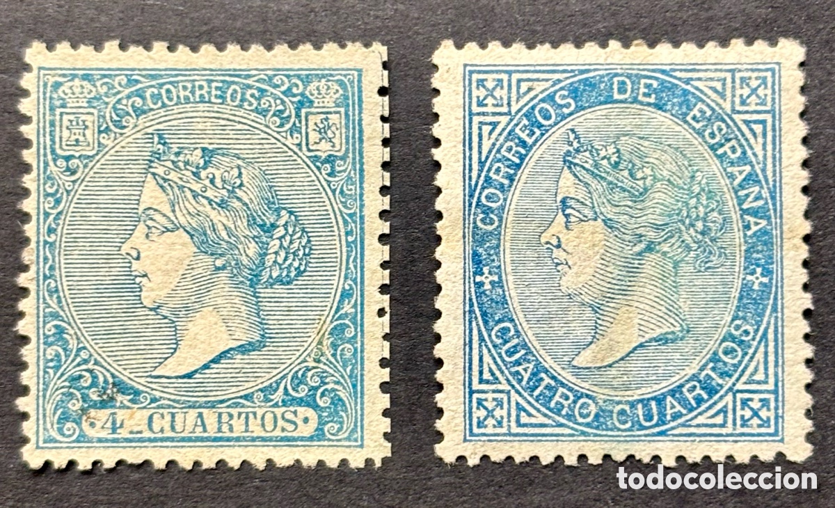 Sellos: Espa&ntilde;a 1866-1867 Isabel II - Foto 1