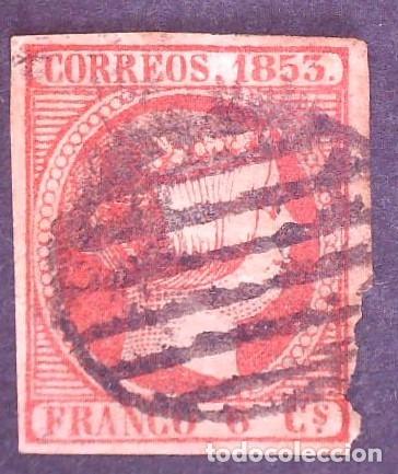 Sellos: Espa&ntilde;a A&ntilde;o 1853 Edifil 17 Usado - Foto 1