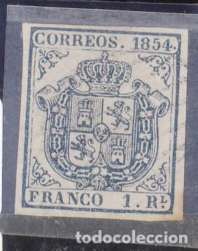 Sellos: ESPA&Ntilde;A. ISABEL II .- o 34 .- 1854 .- - Foto 1