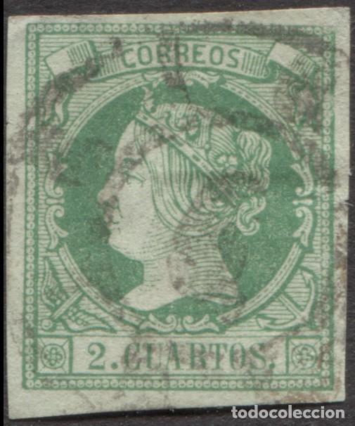 Sellos: 1860 Edifil 51 - 2 cuartos Isabel II - Foto 1