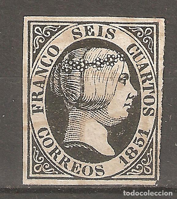 Sellos: 1851 ISABEL II EDIFIL 6 NUEVO - Foto 1