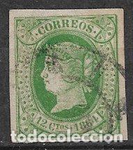 Sellos: 1864 Isabel II, EDIFIL n&ordm; 63 (o) - Foto 1