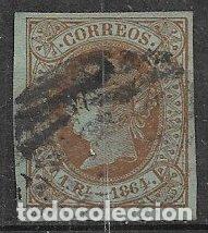 Sellos: 1864 Isabel II, EDIFIL n&ordm; 67 (o) - Foto 1