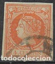 Sellos: 1860 Isabel II, EDIFIL n&ordm; 52 (o) - Foto 1